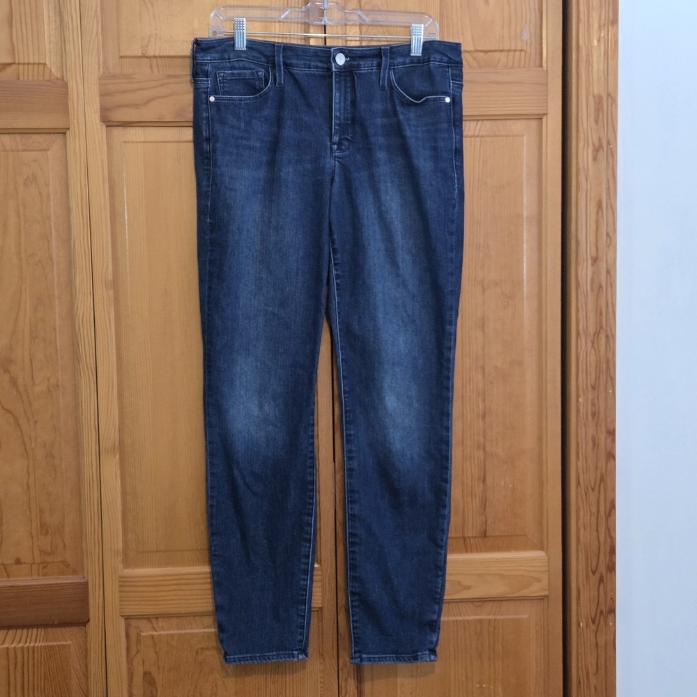 Athleta Sculptex Womens Skinny Jeans Blue Denim‎ Dark Wash Stretch Size 8